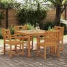 Ensemble de salle à manger pour jardin 5 pcs Marron 565348565348