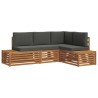 Ensemble de canapés d'extérieur 4 Pièce Naturel et Anthracite 565349565349