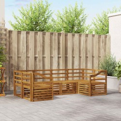 Ensembles de canapés 6 pcs Naturel Bois d'Acacia Massif 565350565350