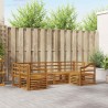 Ensembles de canapés 6 pcs Naturel Bois d'Acacia Massif 565350565350