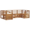 Ensembles de canapés 6 pcs Naturel Bois d'Acacia Massif 565350565350