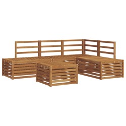 Ensemble de canapés d'extérieur 5 Pièce Naturel 565354565354