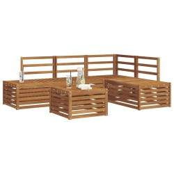 Ensemble de canapés d'extérieur 5 Pièce Naturel 565354565354