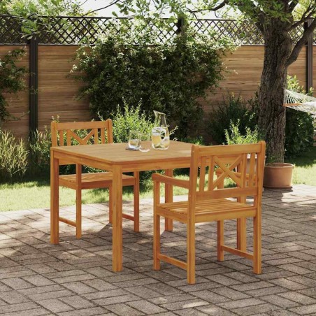 Ensemble de salle à manger pour jardin 3 pcs Marron 565355565355