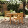 Ensemble de salle à manger pour jardin 3 pcs Marron 565355565355