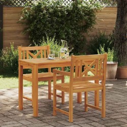 Ensemble de salle à manger pour jardin 3 pcs Marron 565356565356