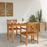 Ensemble de salle à manger pour jardin 3 pcs Marron 565356565356