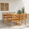 Ensemble de salle à manger pour jardin 5 pcs Marron 565357565357