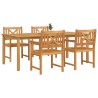 Ensemble de salle à manger pour jardin 5 pcs Marron 565358565358