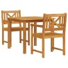 Ensemble de salle à manger pour jardin 3 pcs Marron 565360565360