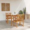 Ensemble de salle à manger pour jardin 3 pcs Marron 565360565360
