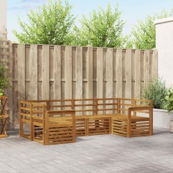 Ensembles de canapés 6 pcs Naturel Bois d'Acacia Massif 565361565361