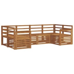 Ensembles de canapés 6 pcs Naturel Bois d'Acacia Massif 565361565361