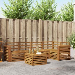 Ensembles de canapés 6 pcs Naturel Bois d'Acacia Massif 565362565362