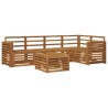 Ensembles de canapés 6 pcs Naturel Bois d'Acacia Massif 565362565362
