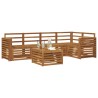 Ensembles de canapés 6 pcs Naturel Bois d'Acacia Massif 565362565362