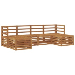 Ensembles de canapés 6 pcs Naturel Bois d'Acacia Massif 565368565368