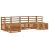 Ensembles de canapés 6 pcs Naturel Bois d'Acacia Massif 565368565368