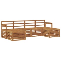 Ensembles de canapés 6 pcs Naturel Bois d'Acacia Massif 565369565369