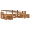 Ensembles de canapés 6 pcs Naturel Bois d'Acacia Massif 565370565370