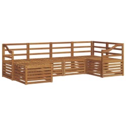 Ensembles de canapés 6 pcs Naturel Bois d'Acacia Massif 565371565371