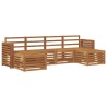 Ensembles de canapés 6 pcs Naturel Bois d'Acacia Massif 565373565373