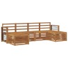 Ensembles de canapés 6 pcs Naturel Bois d'Acacia Massif 565374565374