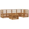 Ensembles de canapés 6 pcs Naturel Bois d'Acacia Massif 565375565375