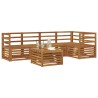 Ensembles de canapés 6 pcs Naturel Bois d'Acacia Massif 565375565375