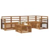 Ensembles de canapés 6 pcs Naturel Bois d'Acacia Massif 565377565377
