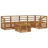 Ensembles de canapés 6 pcs Naturel Bois d'Acacia Massif 565379565379