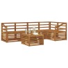 Ensembles de canapés 6 pcs Naturel Bois d'Acacia Massif 565379565379