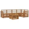 Ensembles de canapés 6 pcs Naturel Bois d'Acacia Massif 565380565380