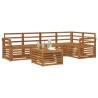 Ensembles de canapés 6 pcs Naturel Bois d'Acacia Massif 565380565380