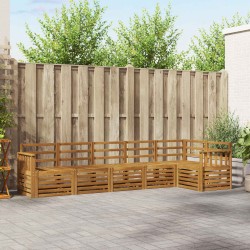 Ensembles de canapés 6 pcs Naturel Bois d'Acacia Massif 565382565382