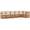 Ensembles de canapés 6 pcs Naturel Bois d'Acacia Massif 565383565383