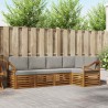 Ensemble de canapé d'angle 5 pcs Gris Naturel et Clair 565384565384