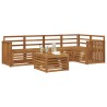Ensembles de canapés 6 pcs Naturel Bois d'Acacia Massif 565386565386