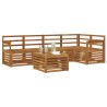 Ensembles de canapés 6 pcs Naturel Bois d'Acacia Massif 565387565387