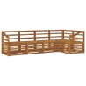 Ensembles de canapés 5 pcs Naturel Bois d'Acacia Massif 565388565388
