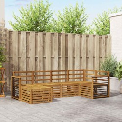 Ensembles de canapés 6 pcs Naturel Bois d'Acacia Massif 565392565392