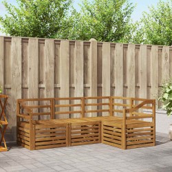 Ensembles de canapés 4 pcs Naturel Bois d'Acacia Massif 565396565396