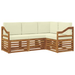 Ensembles de canapés avec coussin 4 pcs Naturel et Crème 565397565397