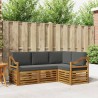 Ensembles de canapés avec coussin 4 pcs Naturel et Anthracite 565398565398