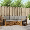 Ensembles de canapés avec coussin 4 pcs Gris Naturel et Clair 565404565404