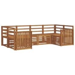 Ensembles de canapés 6 pcs Naturel Bois d'Acacia Massif 565406565406