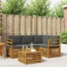 Ensemble de canapés d'extérieur 5 pcs Naturel et Anthracite 565407565407
