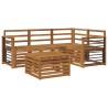 Ensemble de canapés d'extérieur 5 pcs Naturel 565409565409