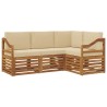 Ensembles de canapés avec coussin 4 pcs Naturel et Beige 565413565413