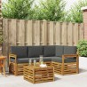 Ensemble de canapés d'extérieur 5 pcs Naturel et Anthracite 565418565418